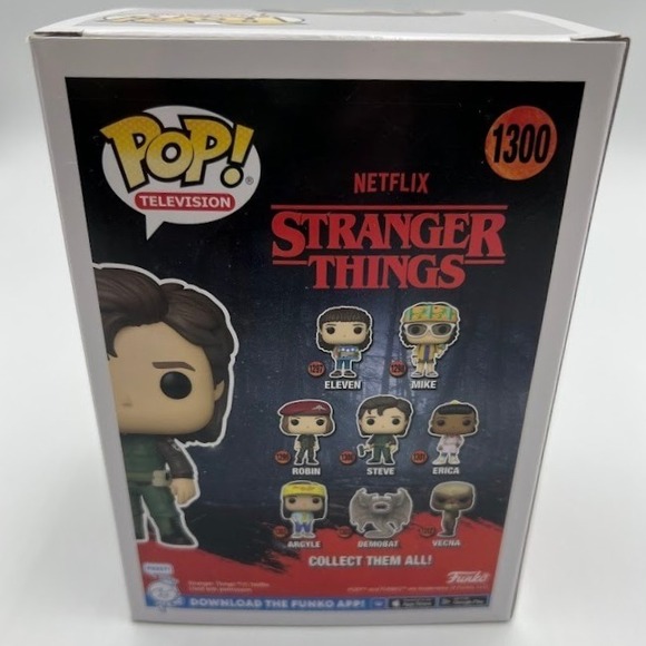Funko Pop Stranger Things Steve Harrington 1300 Vinyl Figure with Weapon - Picture 4 of 6
